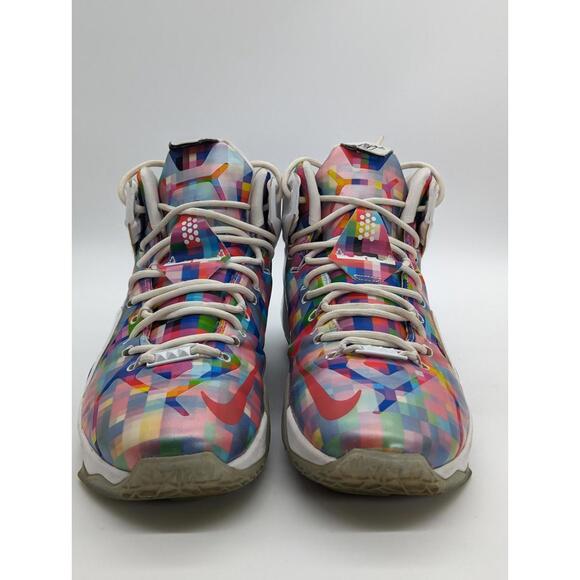 NIKE LEBRON 12 EXT PRISM FINISH YOUR BREAKFAST 2015 748861-900 Men\'s Size 13 main image 6